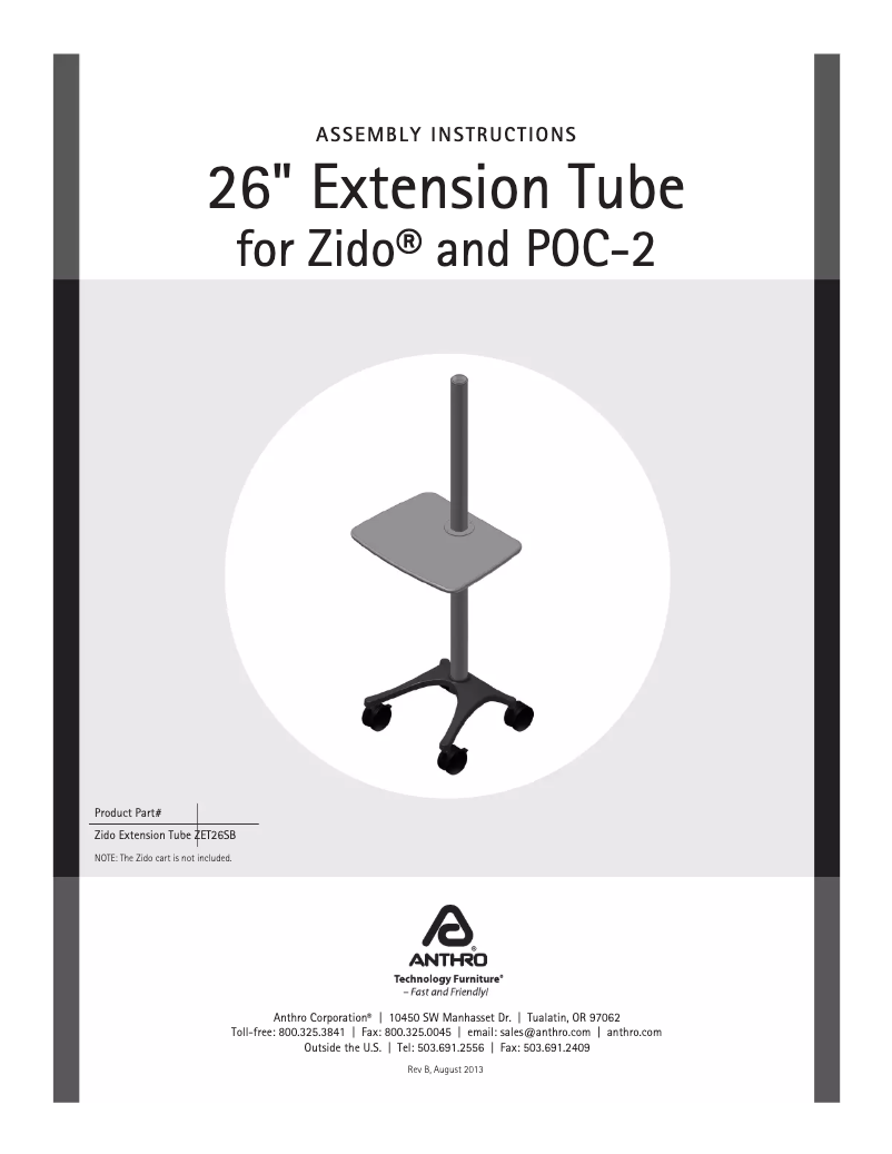 Page n°1 - Manuel utilisateur Ergotron ZET26CG