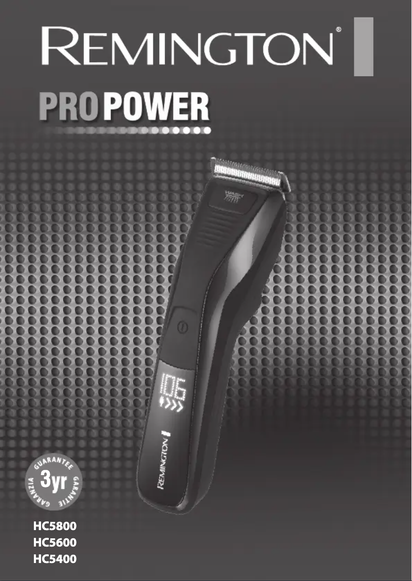 Image de la première page du manuel de l'appareil Pro Power HC5600
