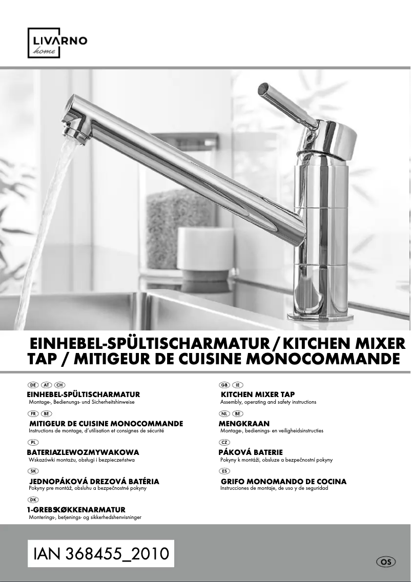 Page 1 de la notice Manuel utilisateur Livarno Lux IAN 368455