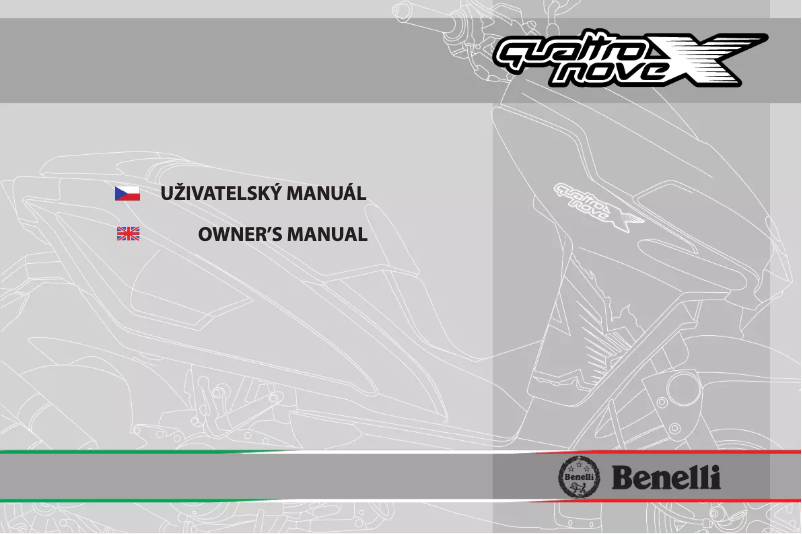 Page 1 de la notice Manuel utilisateur Benelli Quattronove 49x (2008)
