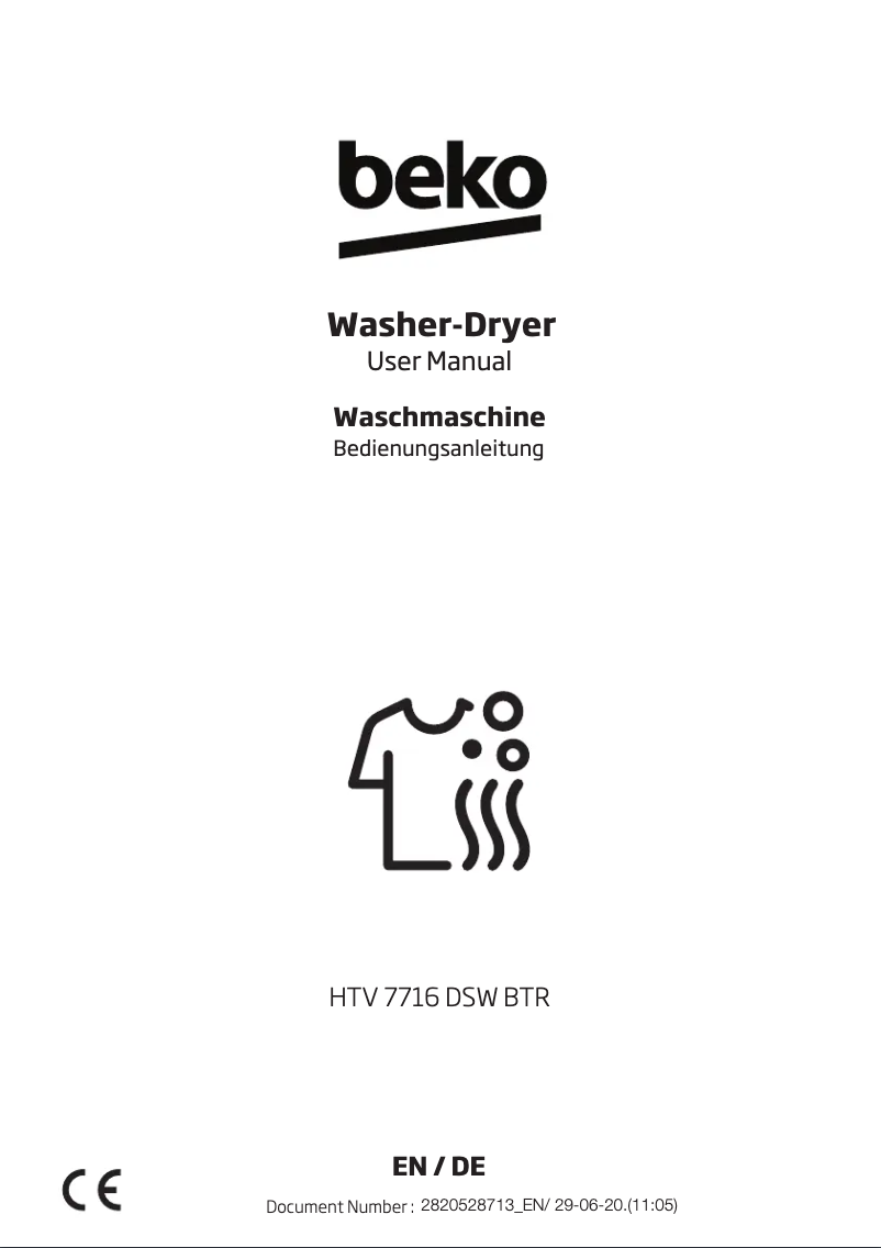 Page 1 de la notice Manuel utilisateur Beko HTV 7716 DSW BTR