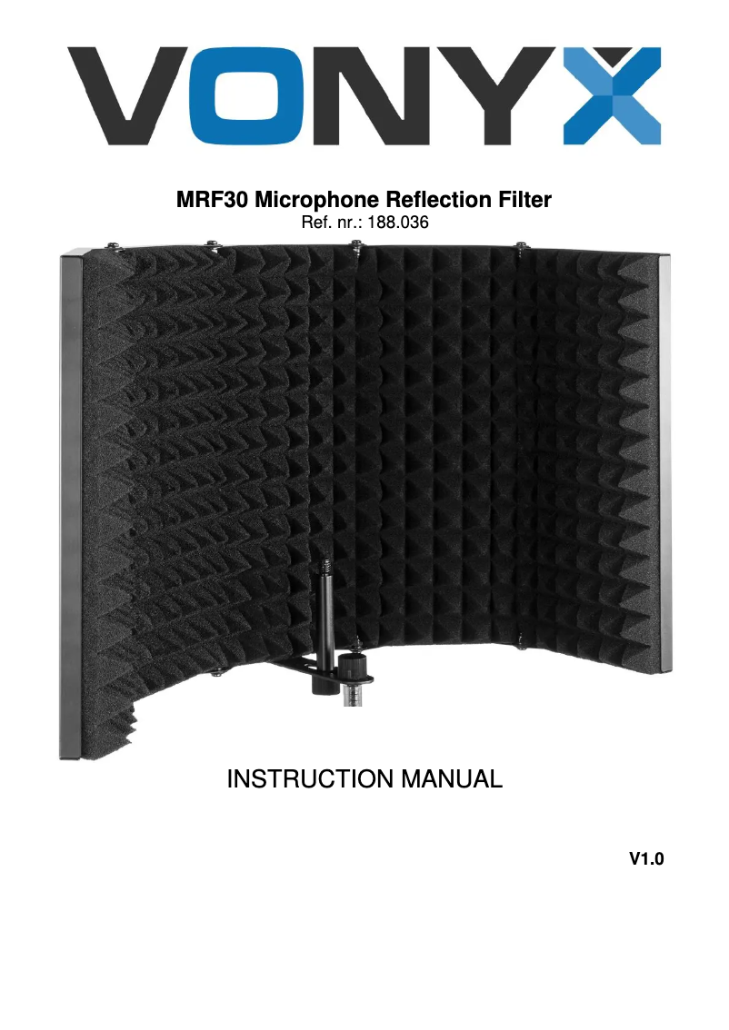 Page n°1 - Manuel utilisateur Vonyx MRF30