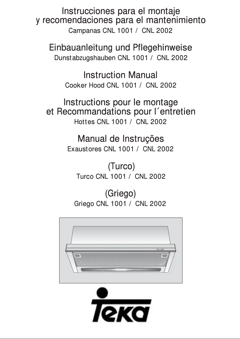 Image de la première page du manuel de l'appareil CNL 2002
