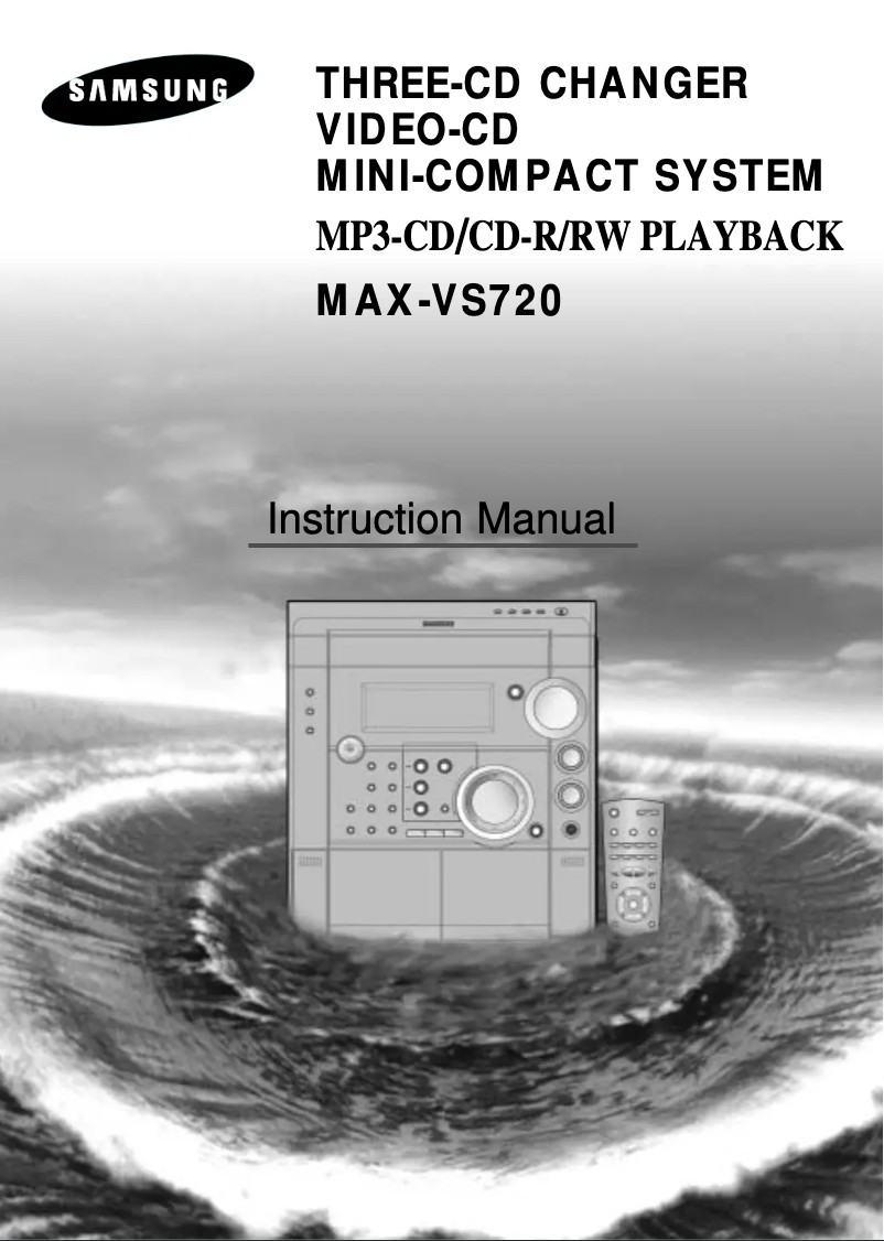 Page n°1 - Manuel utilisateur Samsung MAX-VS720