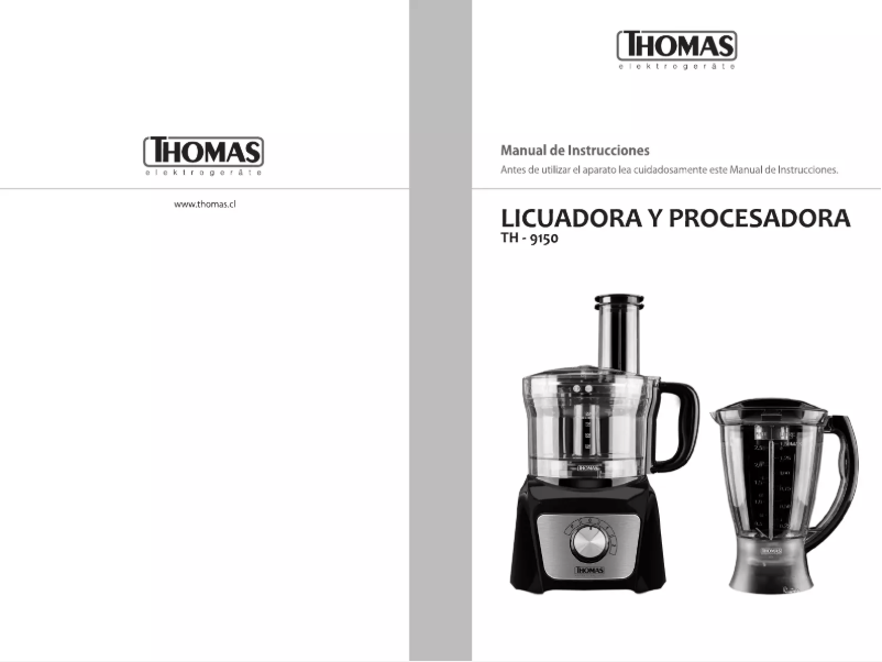 Page n°1 - Manuel utilisateur Thomas TH-9150