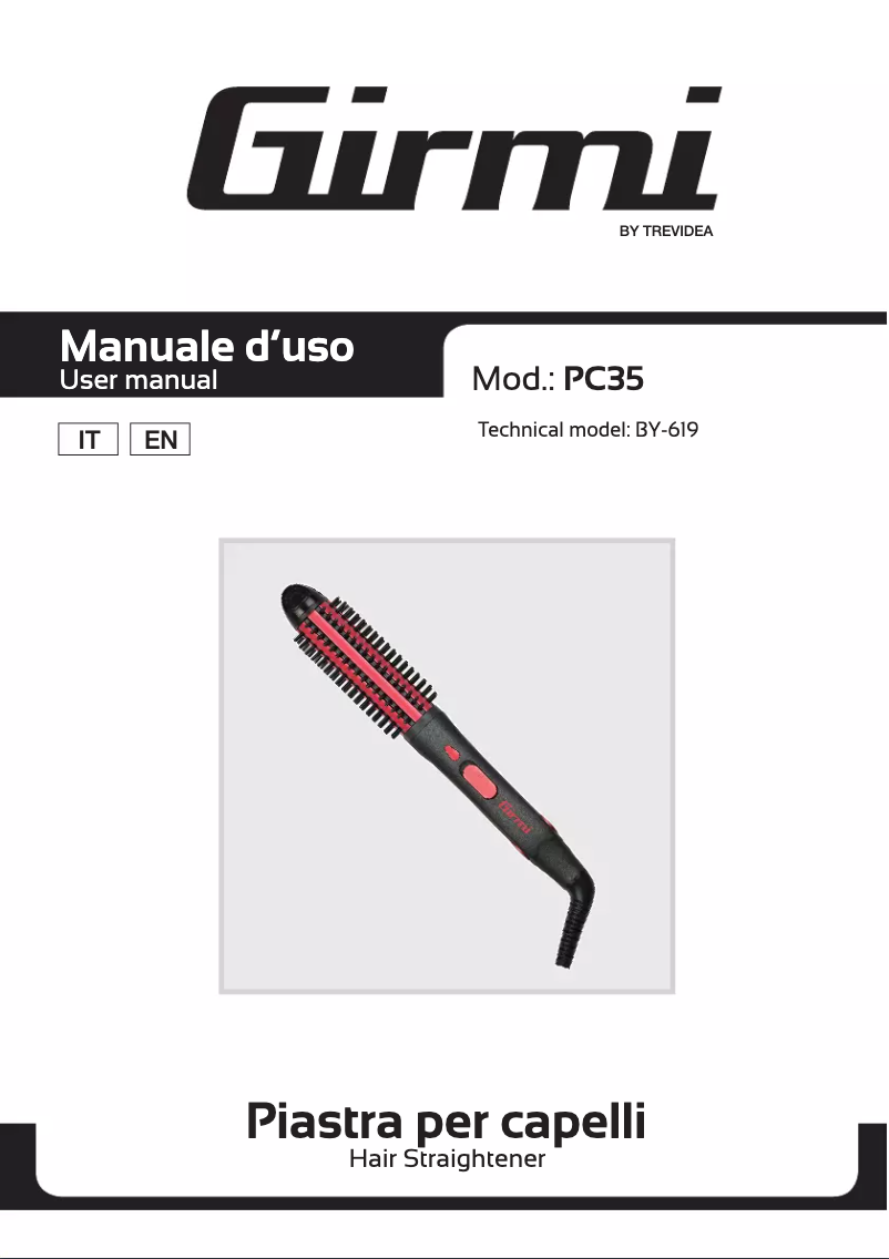 Page n°1 - Manuel utilisateur Girmi PC35