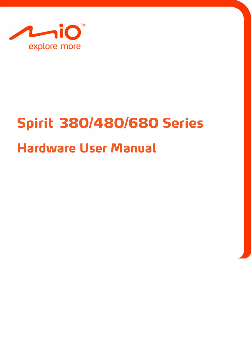 Page n°1 - Manuel utilisateur Mio Spirit 687 Truck