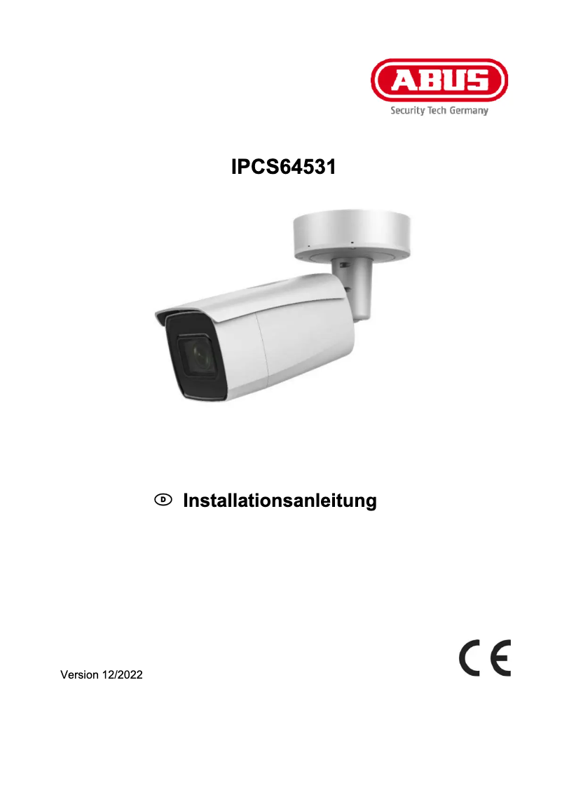 Image de la première page du manuel de l'appareil IPCS64531