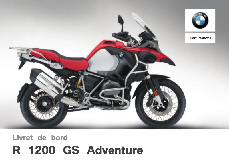 Page 1 de la notice Manuel utilisateur BMW R 1200 GS Adventure (2017)