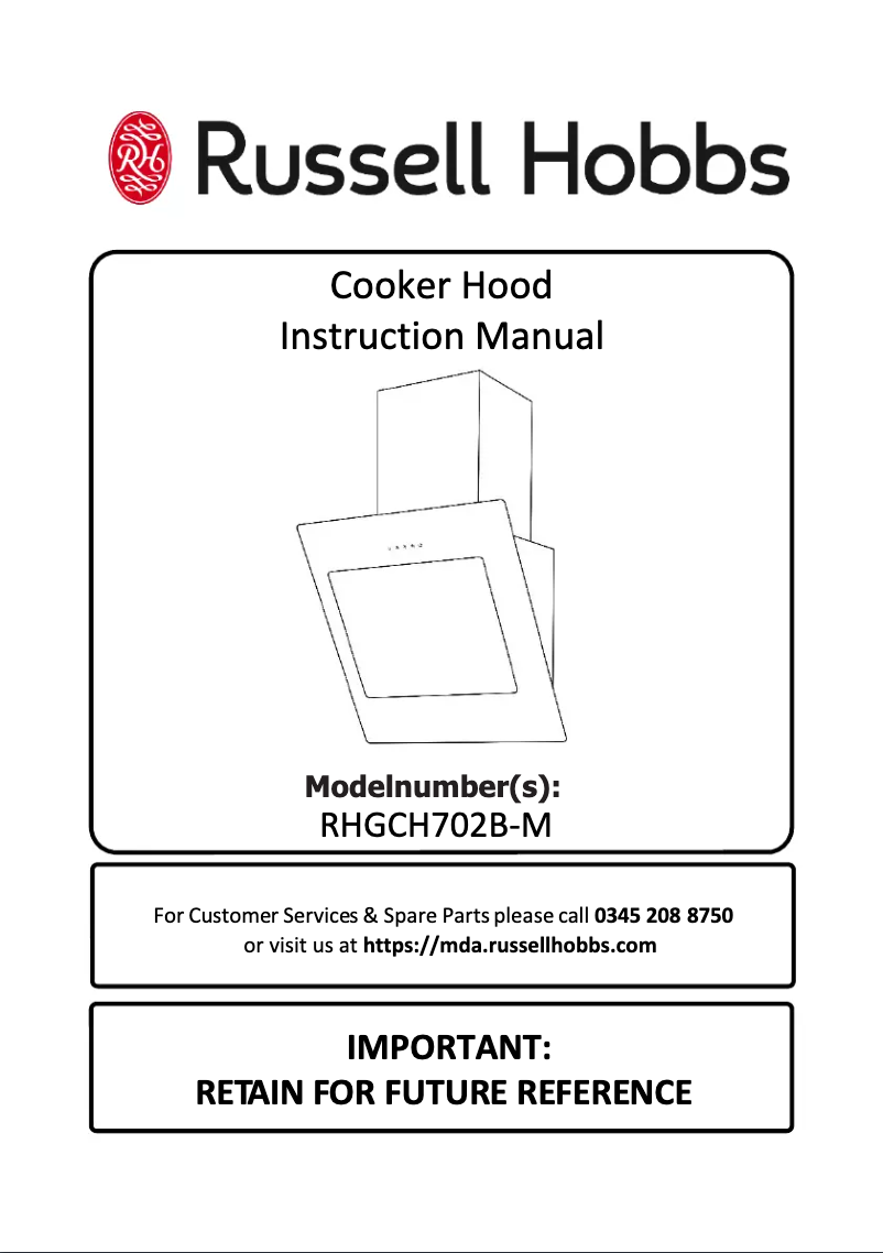 Page n°1 - Manuel utilisateur Russell Hobbs RHGCH702B-M