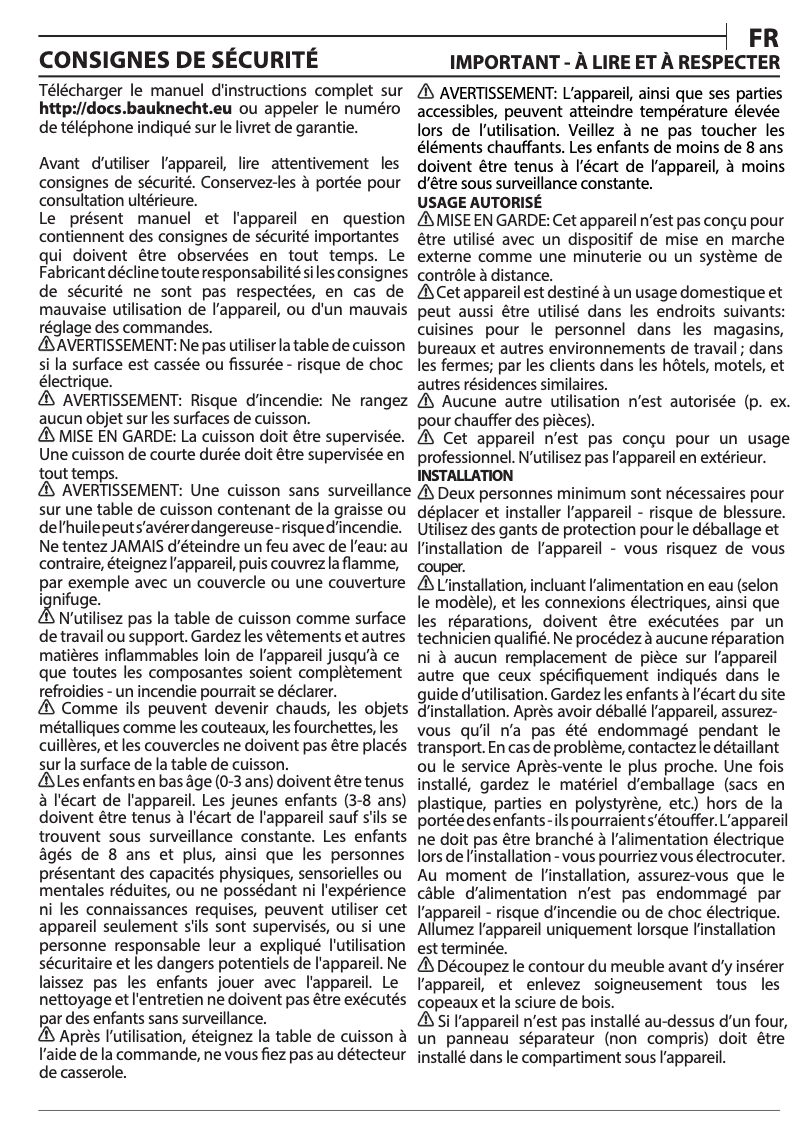 Página 1 del manual Manual de usuario Bauknecht BS 7277F NE