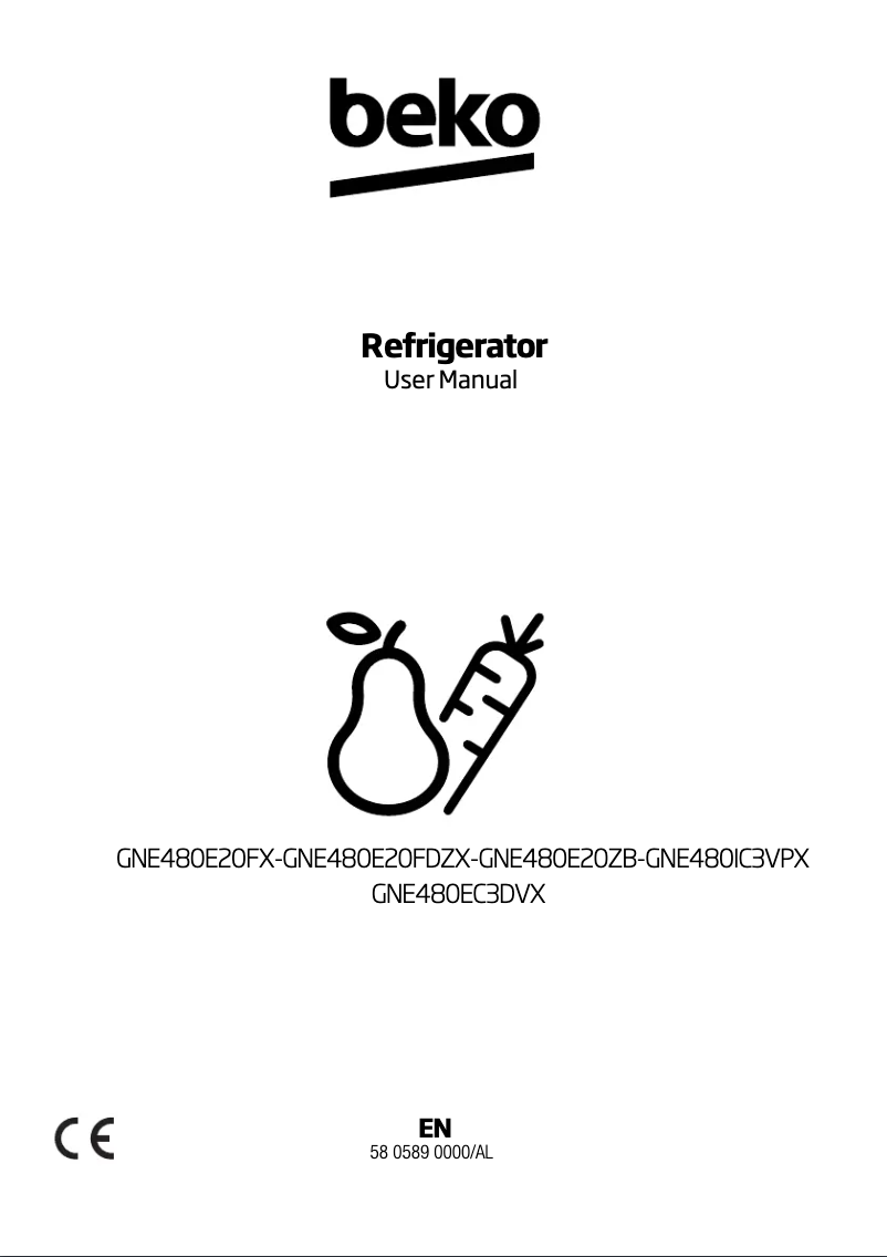 Image de la première page du manuel de l'appareil GNE480EC3DVX