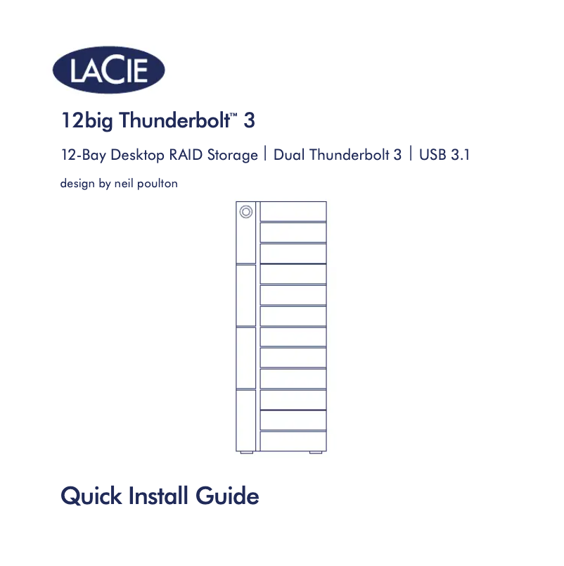 Image de la première page du manuel de l'appareil 12big Thunderbolt 3