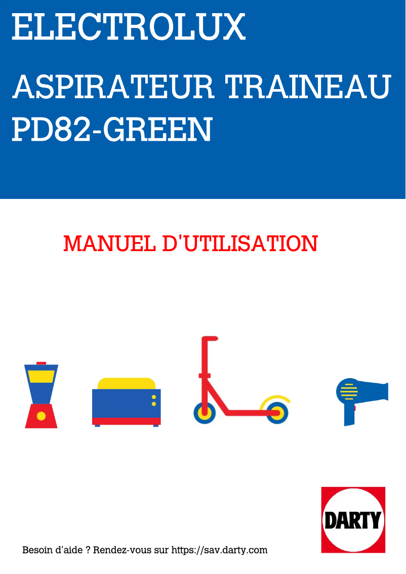 Page n°1 - Manuel utilisateur Electrolux Pure D8.2 Silence