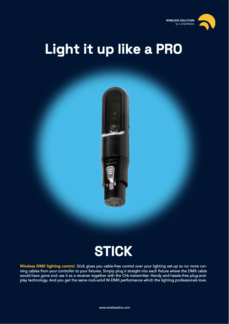 Image de la première page du manuel de l'appareil Stick