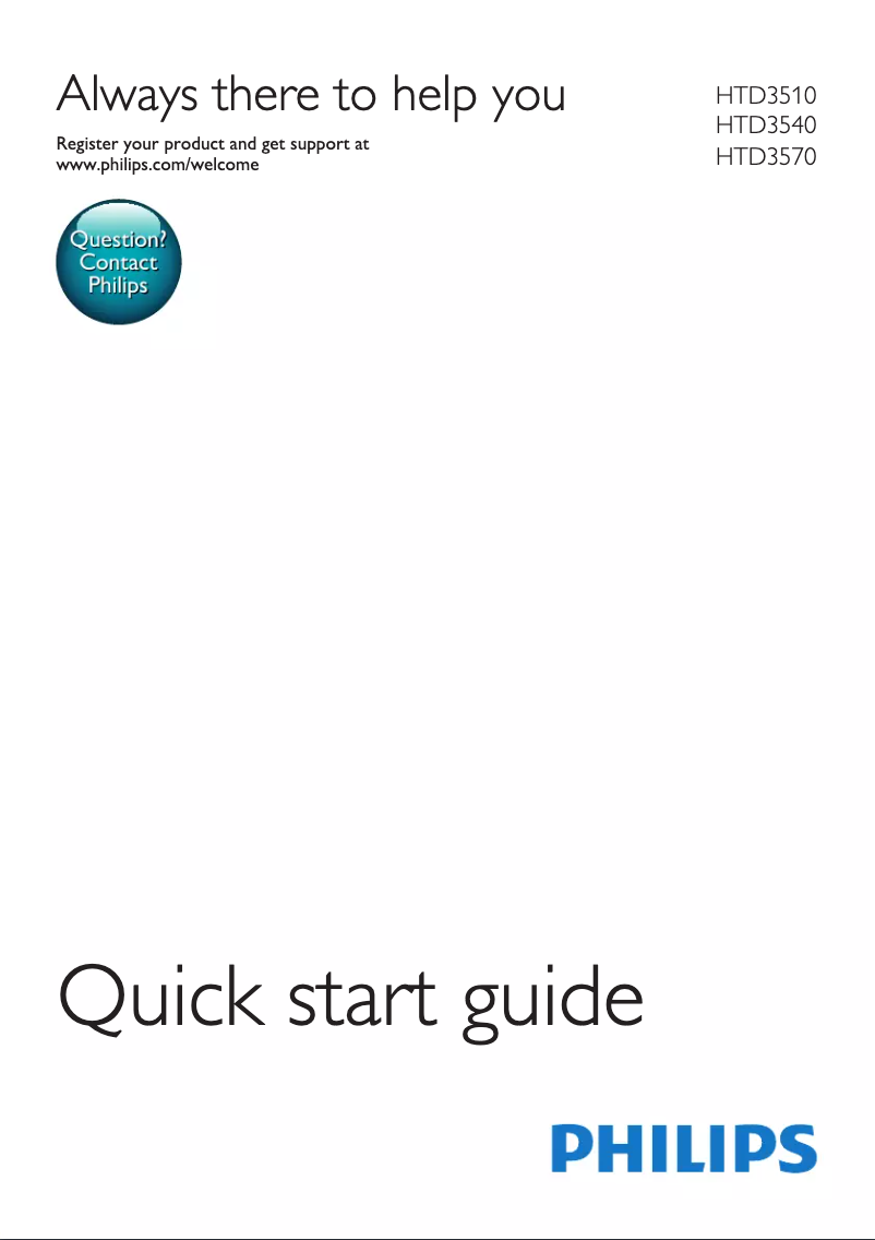 First page image of the manual for HTD3510