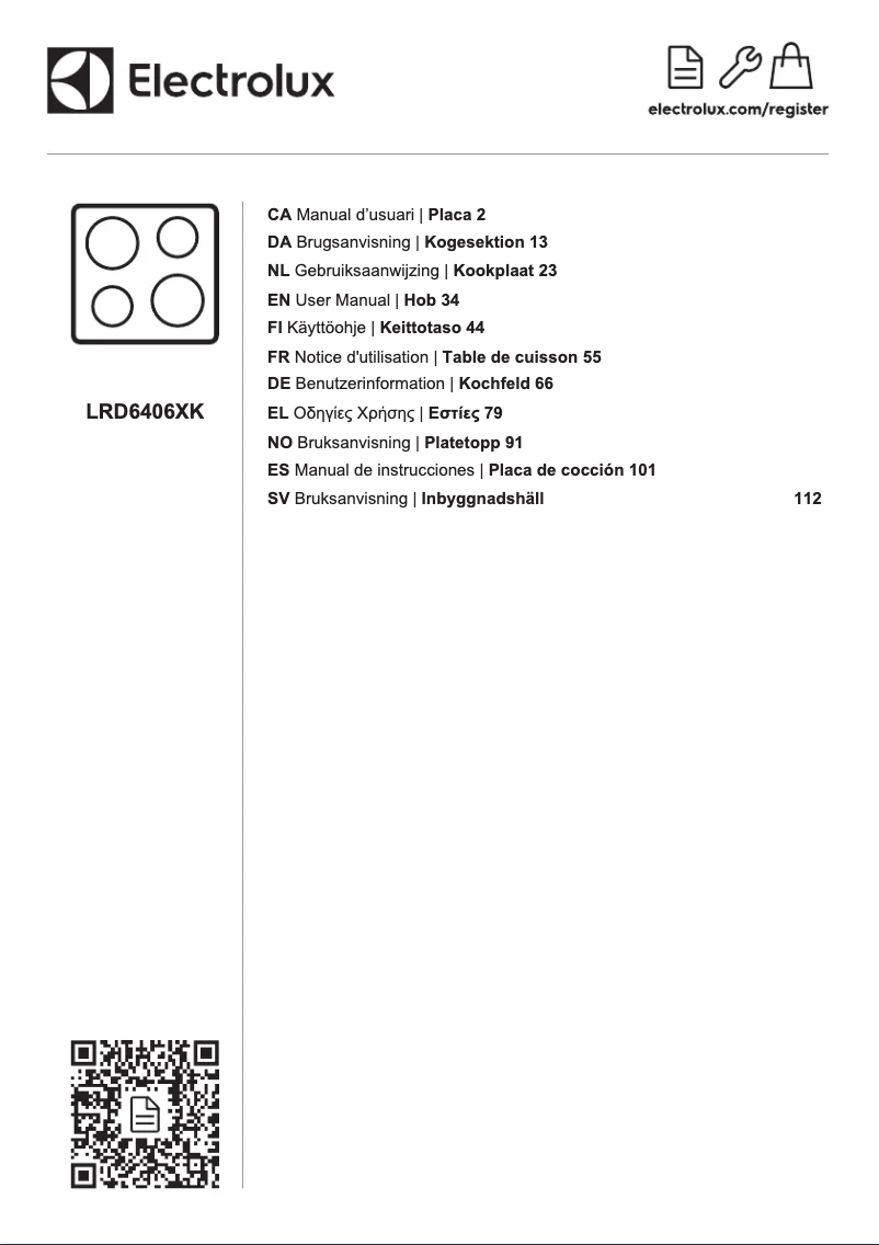 Image de la première page du manuel de l'appareil LRD6406XK