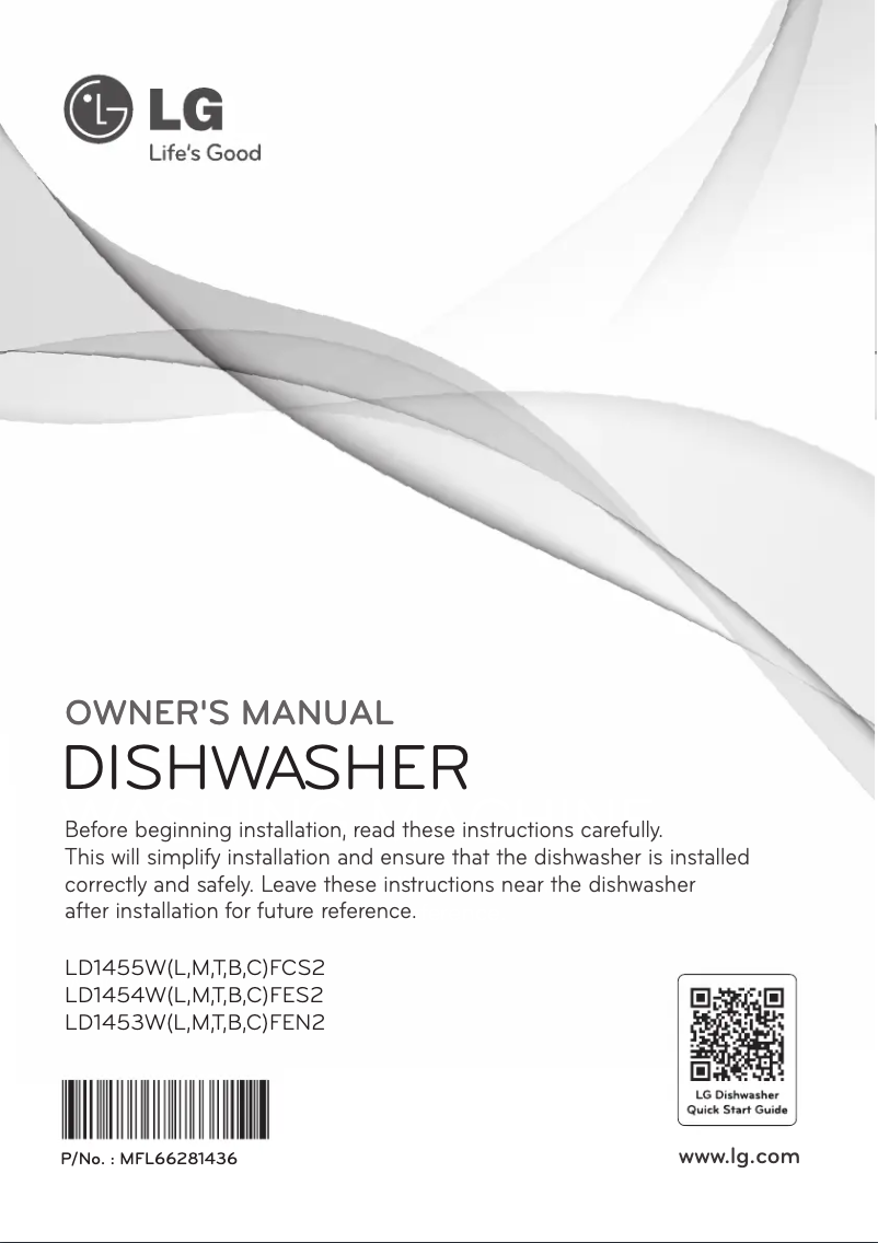 Image de la première page du manuel de l'appareil LD1454TFES2