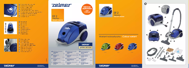 Page 1 de la notice Manuel utilisateur Zelmer Elf 2 323.0 EF