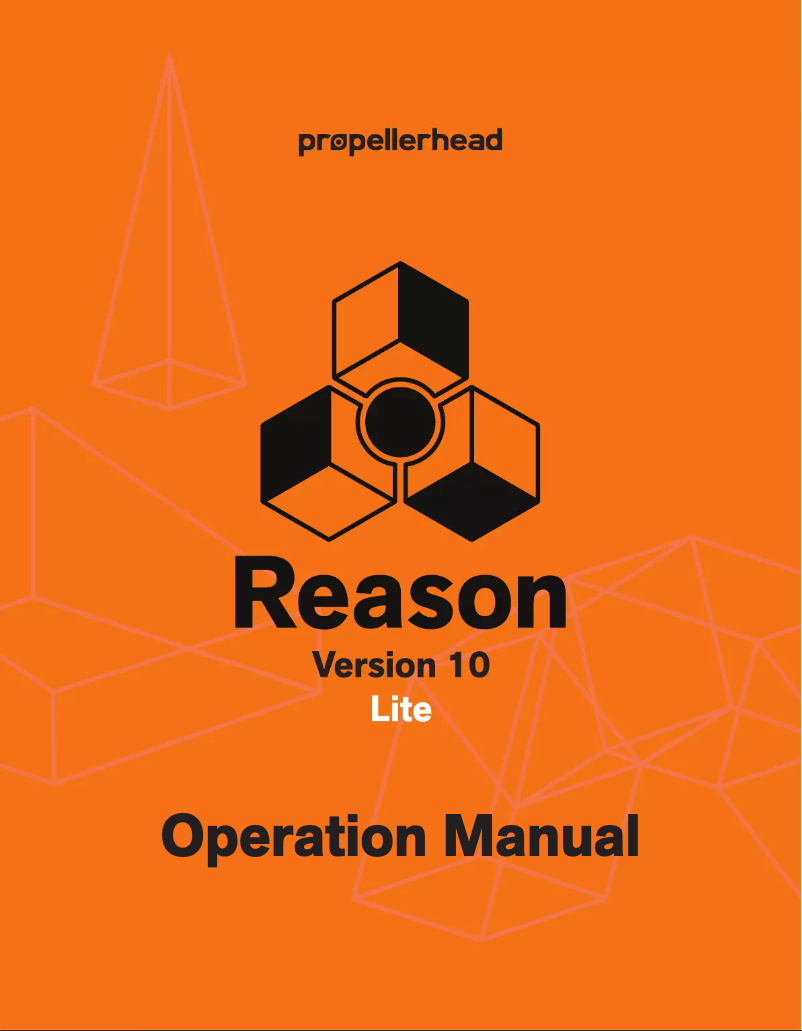 Página 1 del manual Manual de usuario Propellerhead Reason Lite 10.2