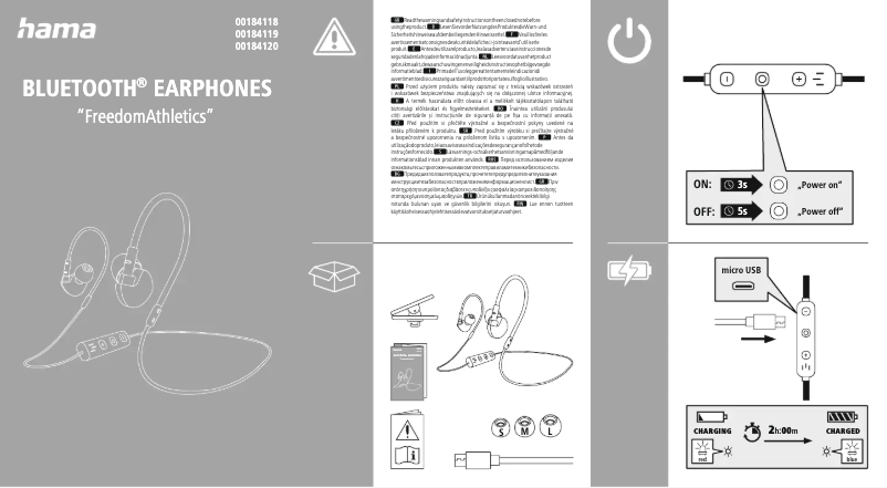 Página 1 del manual Guía de inicio rápido Hama Freedom Athletics 00184119