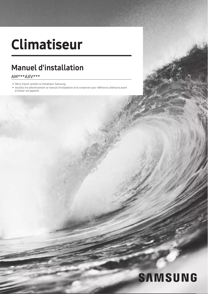 Image de la première page du manuel de l'appareil AM080AXVGGR
