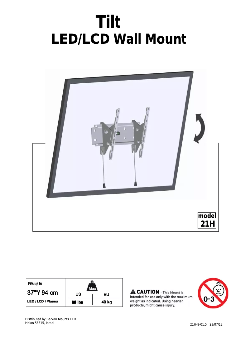 Page n°1 - Manuel utilisateur Barkan 21H