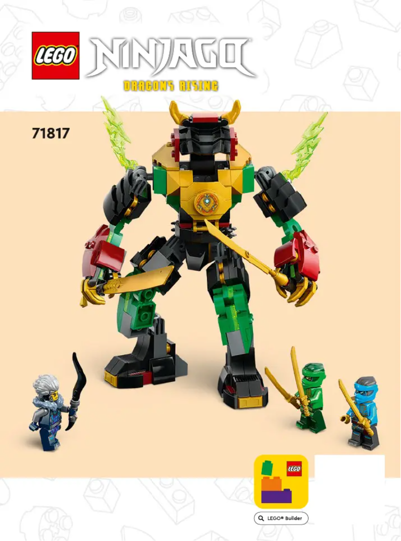 Page 1 de la notice Manuel utilisateur Lego Ninjago 71817