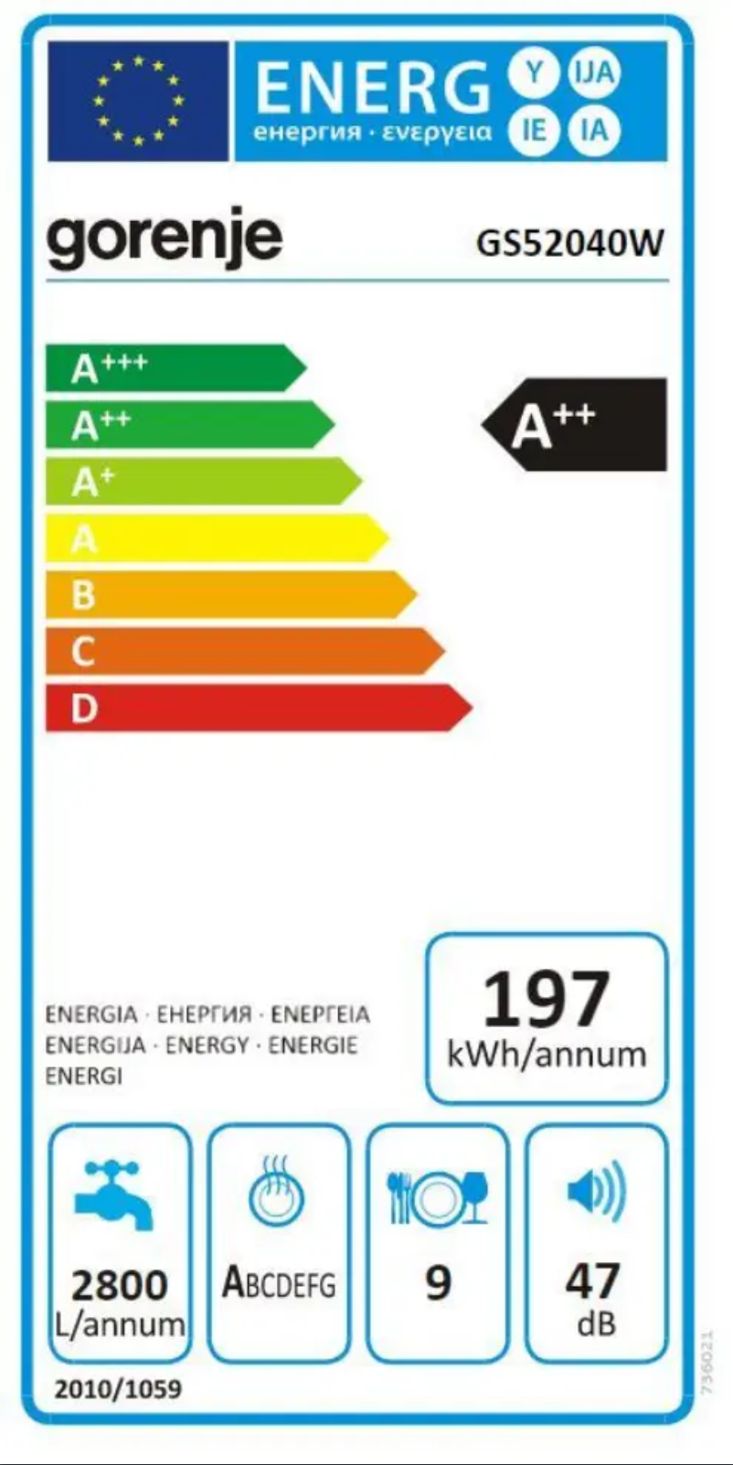 Page n°1 - Manuel utilisateur Gorenje GS52040W