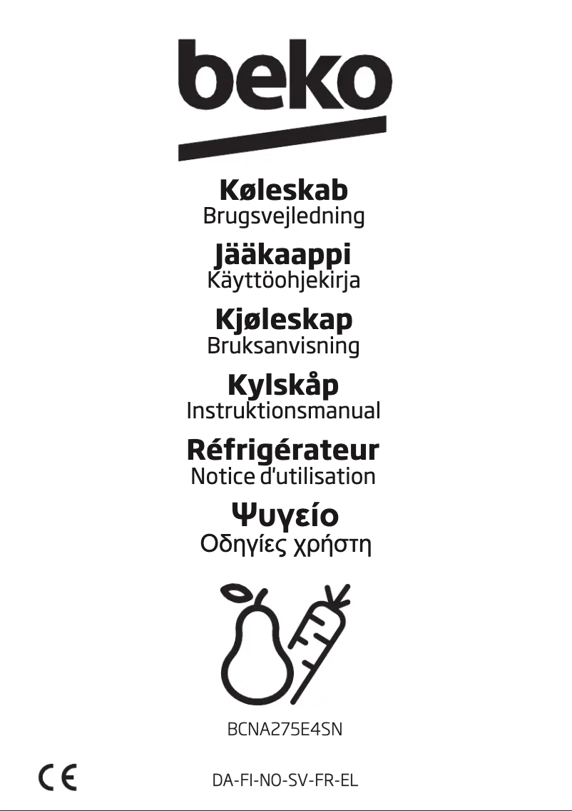 Página 1 del manual Manual de usuario Beko BCNA275E4SN