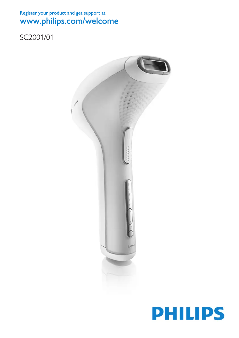 Page 1 de la notice Manuel utilisateur Philips Lumea SC2001