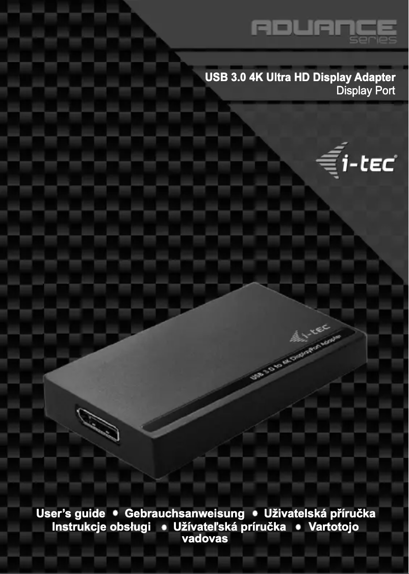 Image de la première page du manuel de l'appareil U3DP4K