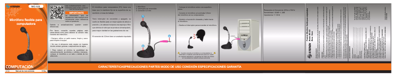 Page 1 de la notice Manuel utilisateur Steren MIC-525