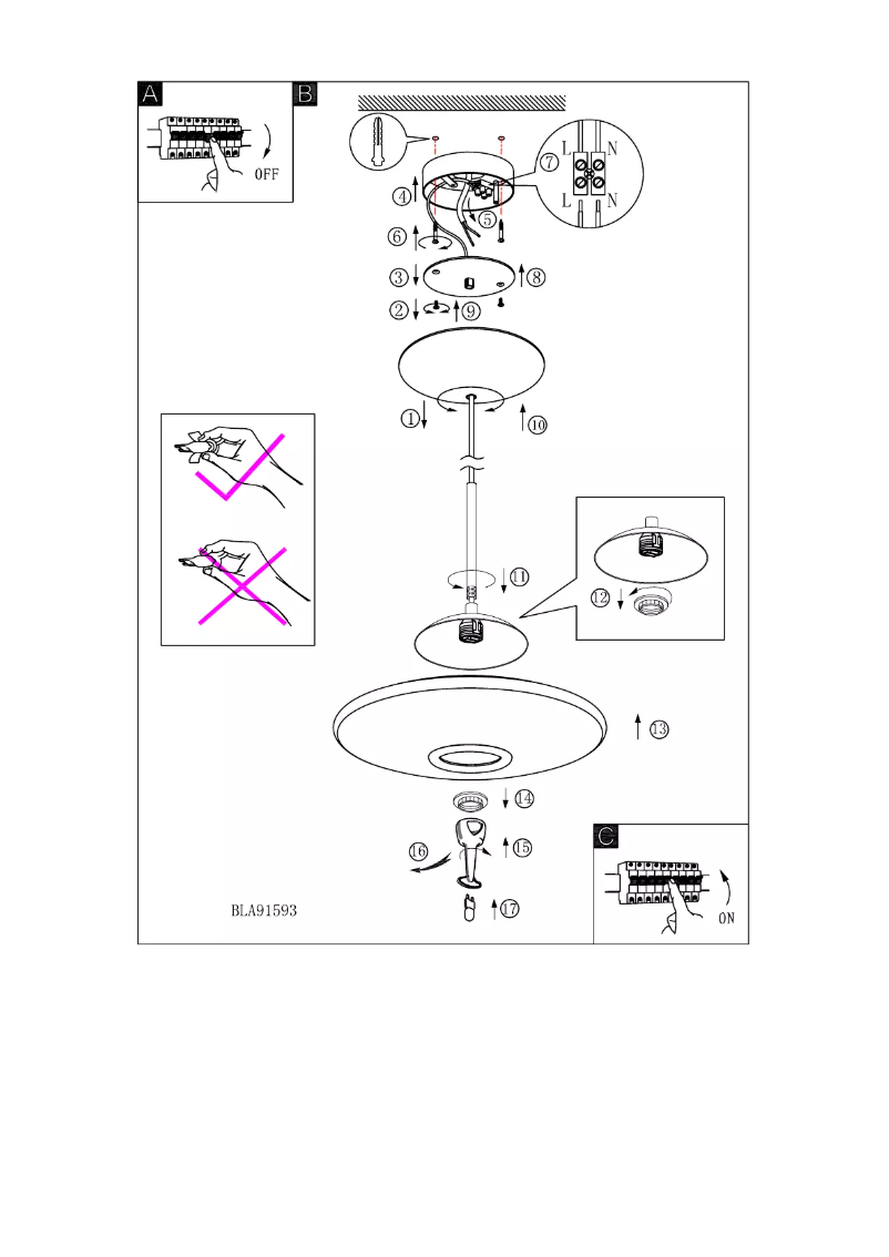 Página 1 del manual Manual de usuario Eglo Melina