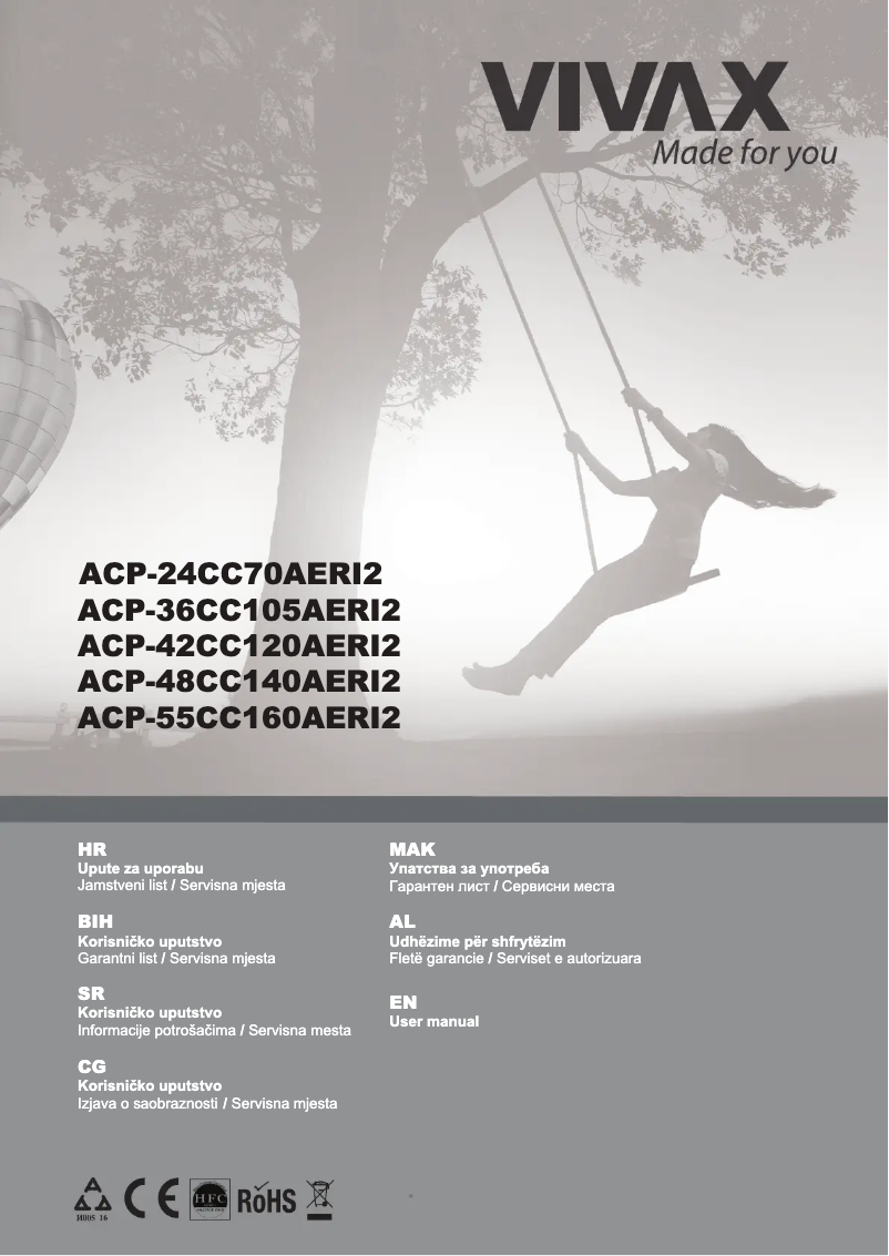 Page 1 de la notice Manuel utilisateur Vivax ACP-36CC105AERI