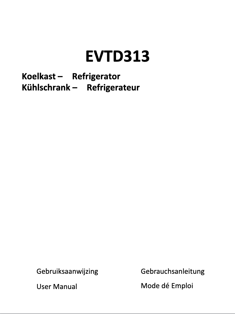 Page n°1 - Manuel utilisateur Everglades EVTD313