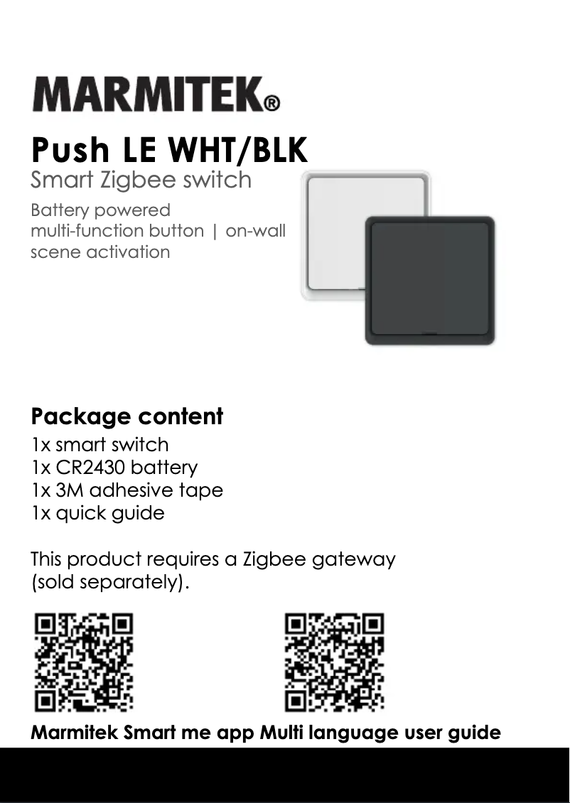 Image de la première page du manuel de l'appareil Push LE