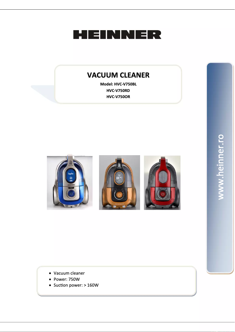 Image de la première page du manuel de l'appareil HVC-V750BL