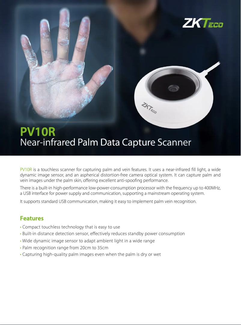 Image de la première page du manuel de l'appareil PV10R