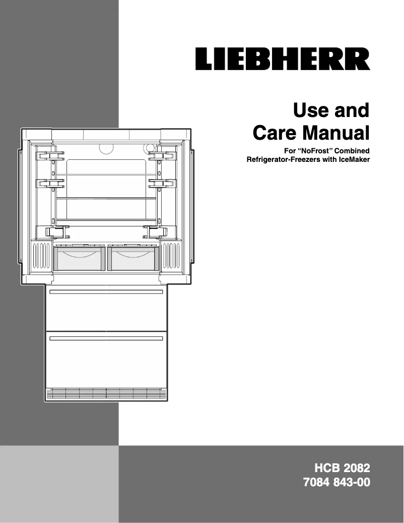 Page n°1 - Manuel utilisateur Liebherr HCB 2082