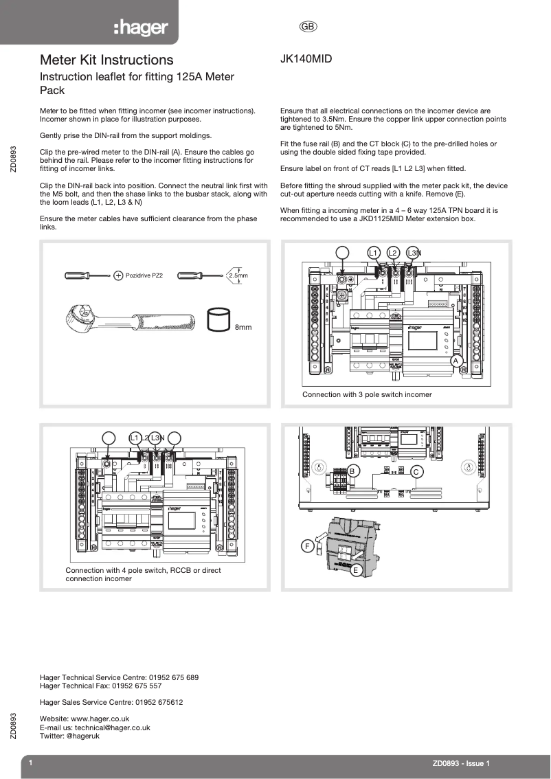 Image de la première page du manuel de l'appareil JK140MID