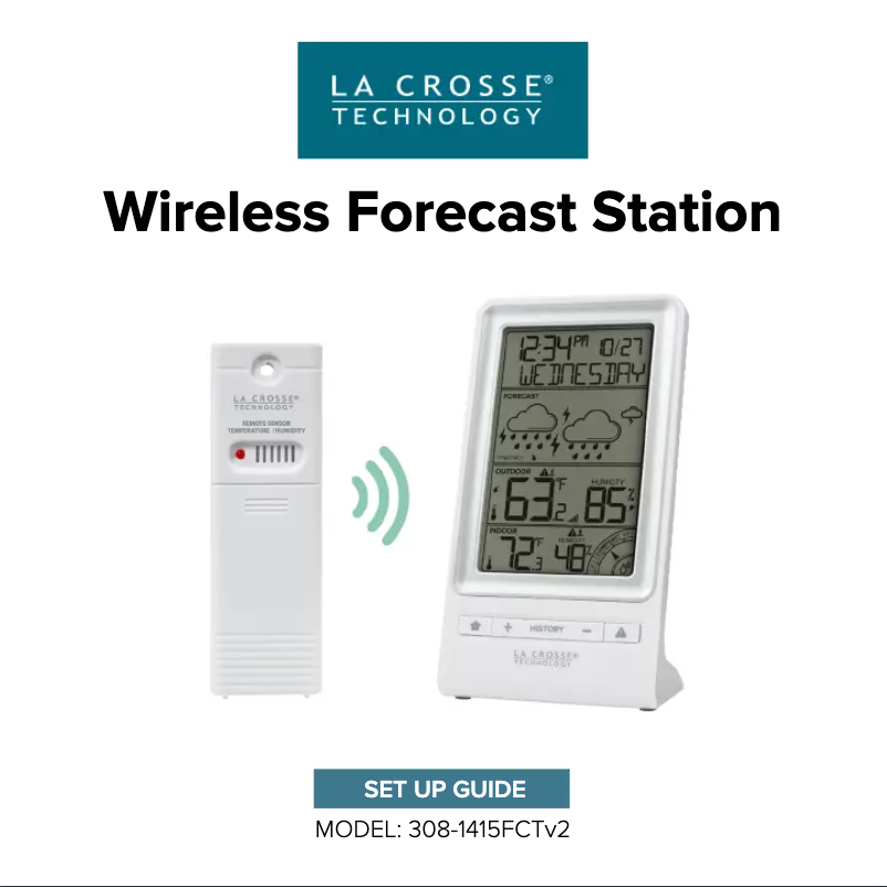 Image de la première page du manuel de l'appareil 308-1415FCT