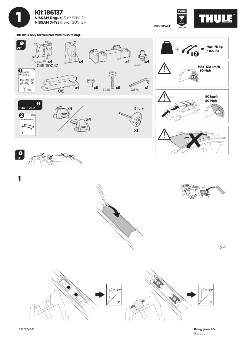 Image de la première page du manuel de l'appareil Kit 186137