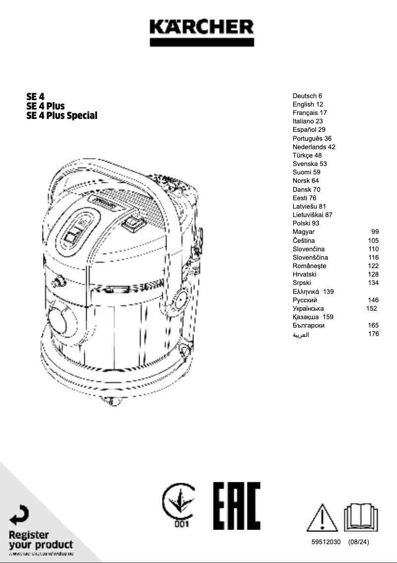 Image de la première page du manuel de l'appareil SE 4