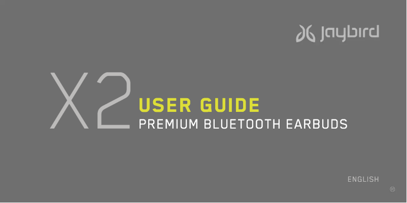 Page 1 de la notice Manuel utilisateur JayBird X2-S