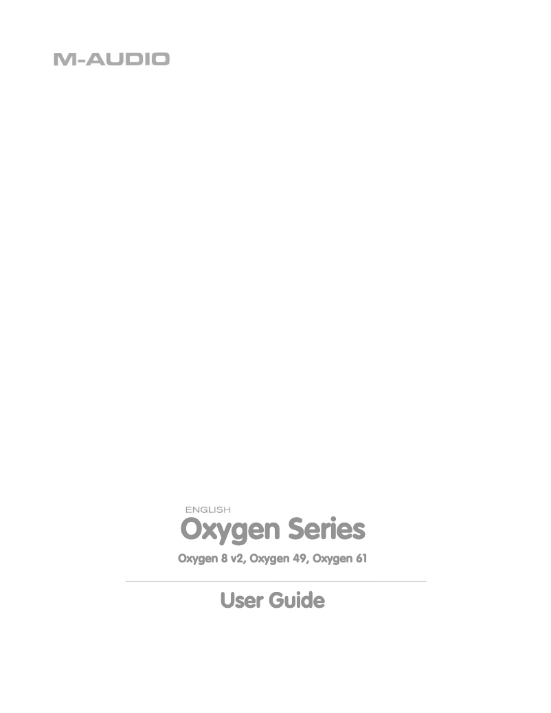 Page 1 de la notice Manuel utilisateur Pinnacle Oxygen 8 v2