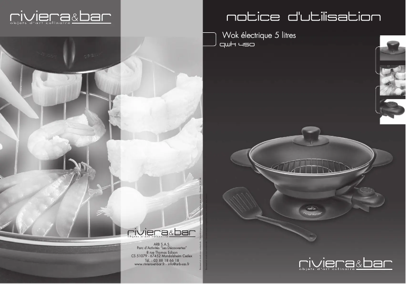 Page n°1 - Manuel utilisateur Riviera & Bar QWK 450
