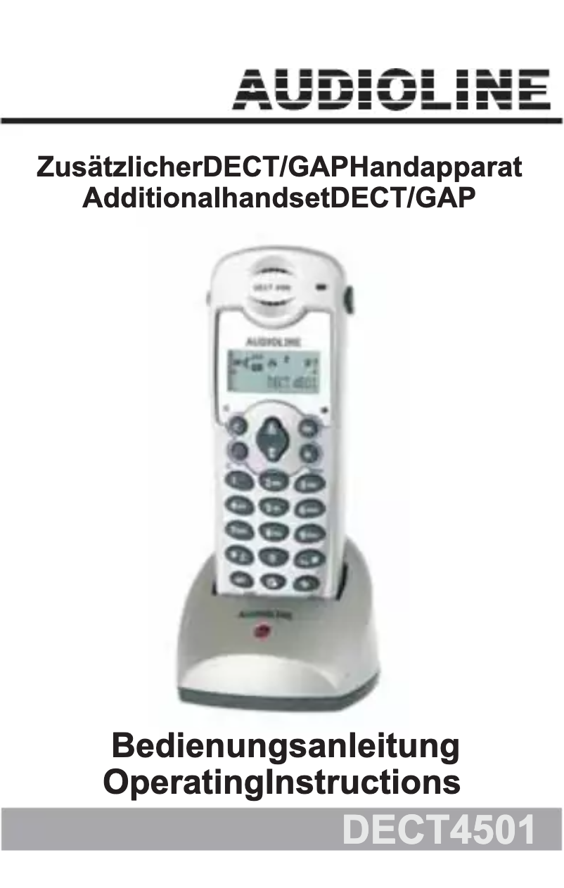 Imagen de la primera página del manual del dispositivo DECT 4501