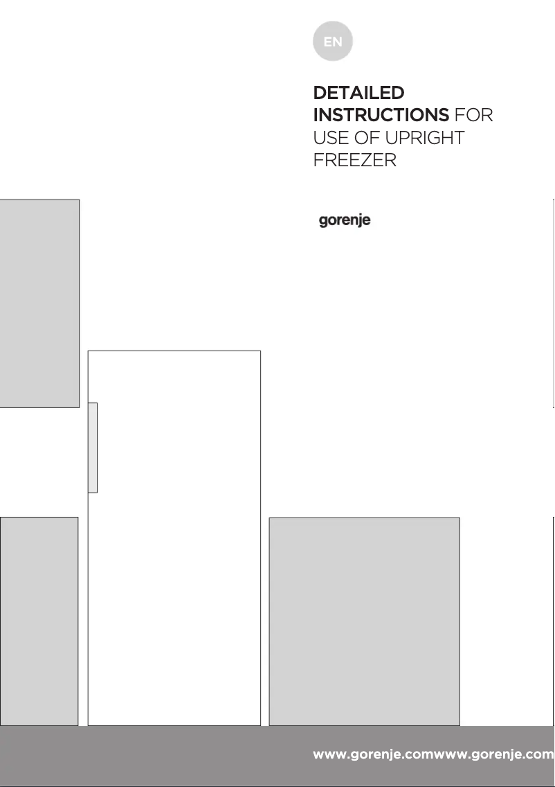 Page n°1 - Manuel utilisateur Gorenje FN6192PBUK