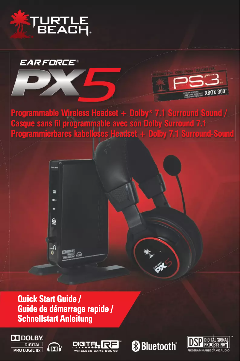 Page 1 de la notice Manuel utilisateur Turtle Beach Earforce PX5